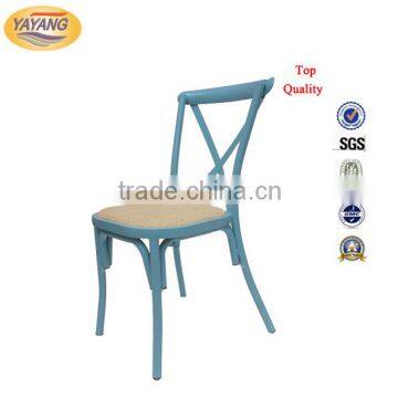 Metal Dining Cross Back Chair photo-3