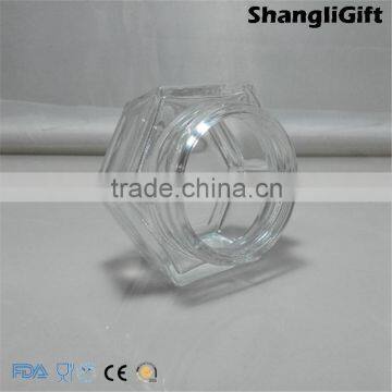 Screw Top Clear Glass Jar Food Grade With Tin Lids 80ml