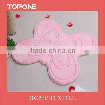 2013 Fashion New design home using floor fabric non-slip butterfly rug