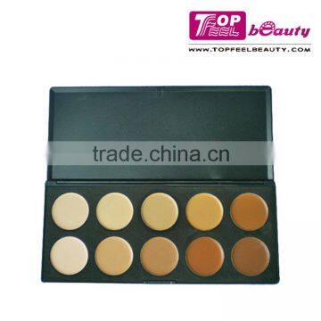 10 multi Colors oem professional foundation palette