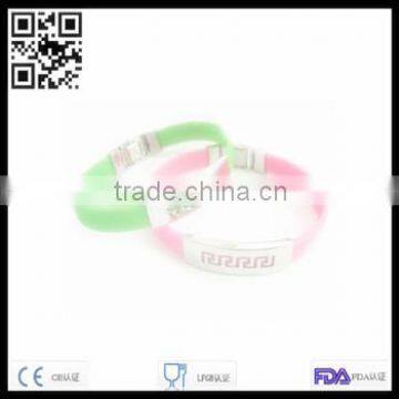 novelty energy silicon charm bracelet 2014