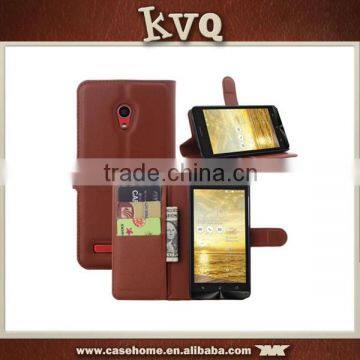 Factory Hand Made Leather Wallet Flip Cover for Asus Zenfone 5 Lite