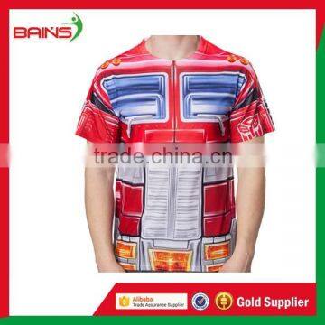 Custom Sublimation 3d Design T-shirts&100 Polyester t Shirts Made in China photo-3
