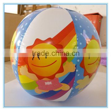 beach ball, pvc inflatable sunflower beach ball for kids