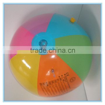 Inflatable water spray beach ball, pvc water spray balls for sale