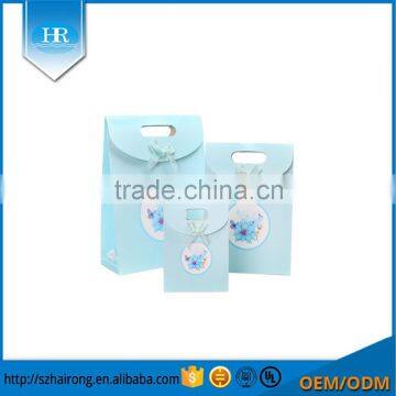 Wholesale Cheap Small Paper Gift Bags With Handles Printing Colored Logo Most Popular Supplier's Choice