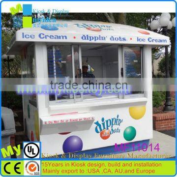 China famous brand mobile multi-function ice cream cart manufacturer