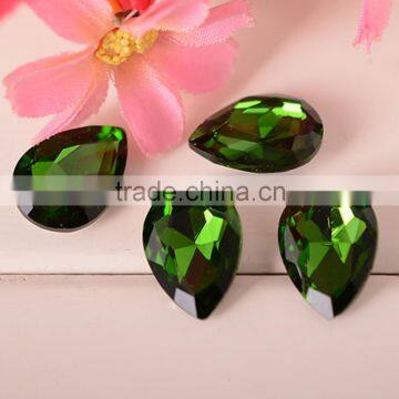 Bling Bling drop crystals, droplet crystal beads, droplet glass stone for garment accessories