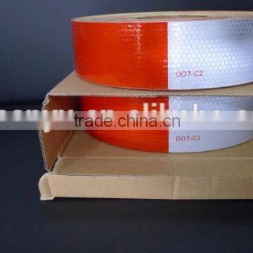 DOT-C2 red&white reflective tape for trucks and trailers