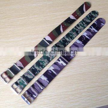 20mm Camouflage Nato Cuff Nylon Watch Band photo-6