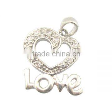 925 silver jeweley love sterling silver pendant