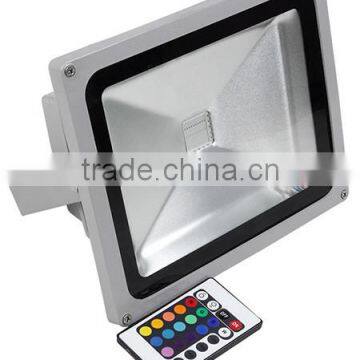 The most competitive price Remote controller color changing RGB outdoor >20w/30w/50w LED Flood Light