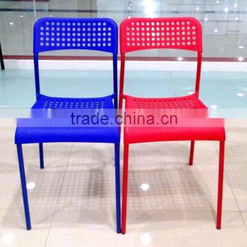 Cheap Modern Stacking Plastic Chair/PP Adde Chair/Steel Pipe Chair