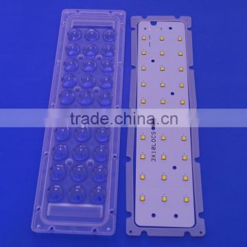 Aluminium XTE/XPG/3535 led pcb with acrylic optical led lenses