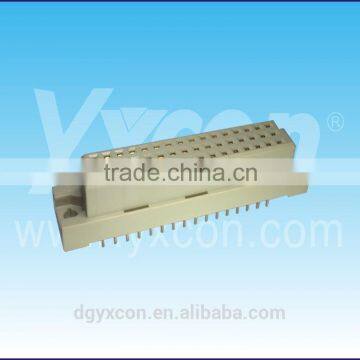 Guangdong supplier 2.54mm pitch three row DIN 41612 female connector