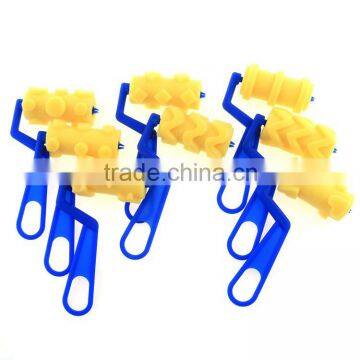 Plastic Handle Sponge Soft Checkered Pattern Designer Paint Rollers photo-4