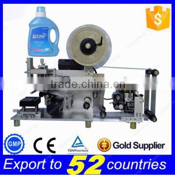 PLC Controlled label applicator,semi automatic bottle labeling machine