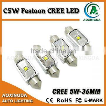 CR EE XBD 5W Festoon double end 36mm LED reading light dome light