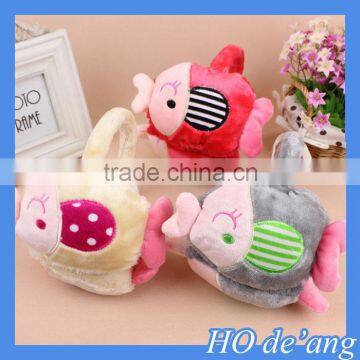 HOGIFT plush baby animal earmuff,baby warm earmuff,wholesale fish shape earmuff