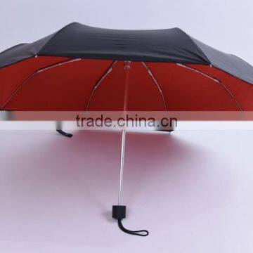 Hot selling high quality 21 inch3 two layers umbrella fold umbrella