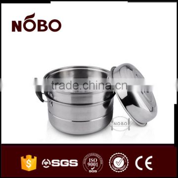 double layer deep steel lid Stainless Steel Food steamer