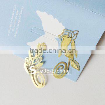 Wholesale personalized metal etching bookmark for reader