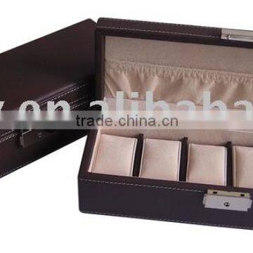 Multi-Function Leather Cuff Link Box