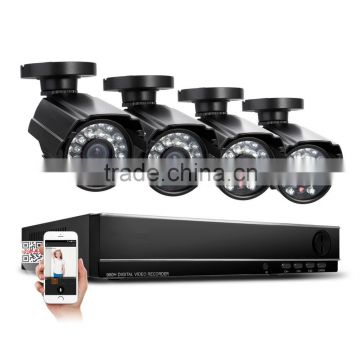 New 1280*720P HDMI DVR 8CH Channel 8pcs IR Bullet Outdoor Waterproof Security Wired CCTV IP Camera System