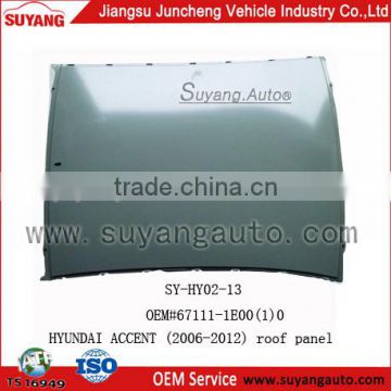 SUYANG Roof Panel for hyundai accent 06- auto spare parts korea