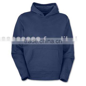 -	Custom made Men's Pullover Navy Polyester Cotton Fleece Hoody