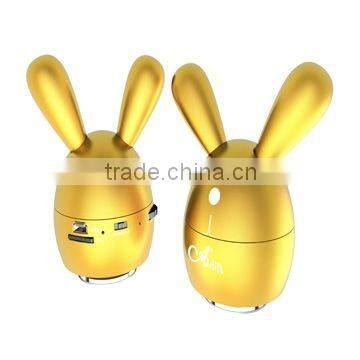 Rabbit portable wireless vibration speaker with remote control