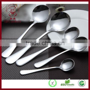 High Quality Stainless Steel Round Soup Spoon