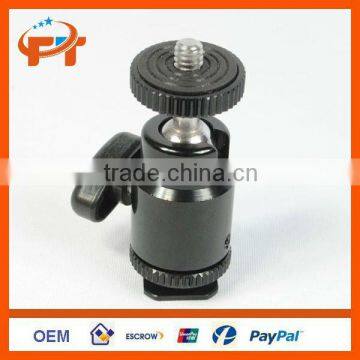 Multi Purpose 1/4" Mini Tripod Ball Head Kit Shoe mount