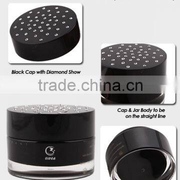 100ml Diamond Black Cosmetic Jars Plastic photo-2