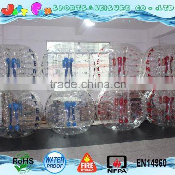 clear human inflatable bumper ball for adults