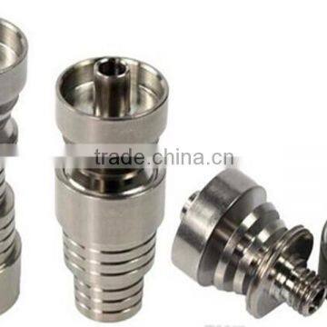 Universal Domeless Titanium Nail 4 IN 1 14.5mm & 18.8mm Dual Function GR2 Wax Oil Hookah Water Pipes