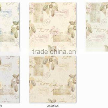 closeout printed pure paper wall paper, Southeast Asia leaf wall covering for hotel , decor wall paper warehouse