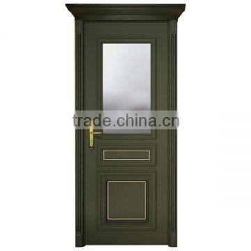 2014 New Design Modern Interior Simple Teak Solid Wood Door