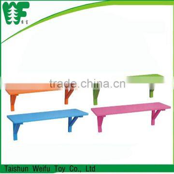 Colorful living room decorative wooden mounted wall shelf design , wall shelf                        
                                                Quality Choice