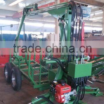 ZM Series Log Trailer Crane ZM1002,1 TonTimber Trailer With Crane,Tractor Mounted Model((1 Ton,3 Ton,5 Ton,8 Ton,10ton,12 Ton) ) photo-2