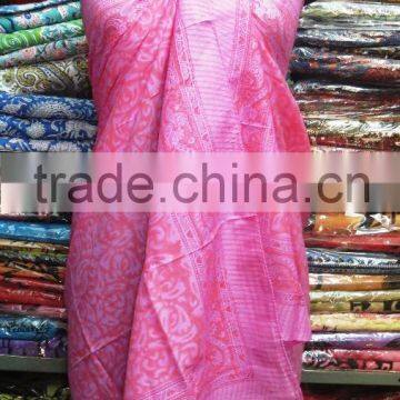 Indian Cotton Beach Ware Bikini Cover Up Sarong Hand Block Printed Pareo Women Swimwear Wrap Scarf Swimsuit