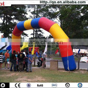 Latest outdoor decoration inflatable rainbow arch for sale