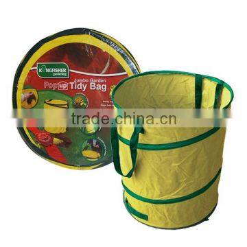 24L-385L Durable 600D Oxford Garden Spring Bucket Yard Bag,/Leaf Collector Bag/ Garden Leaf Bin