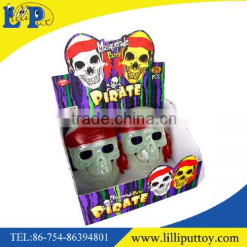 New glow in dark pirate mask toy with display box