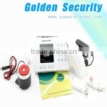 anti-wireless signal interfere PSTN house security alarm system with 99wireless denfence zones