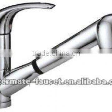 single handle pull-out kitchen mixer taps