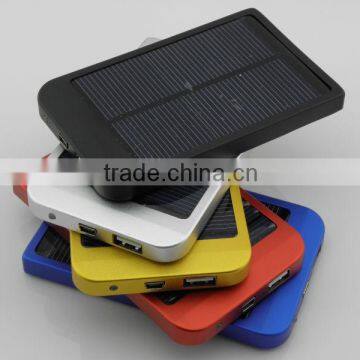 2600mAh universal usb multi charger mobile solar charger for ipad solar mobile phone charger