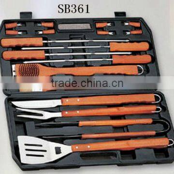 18pcs BBQ Grilling Tool Set in Plastic Case BBQ tool set