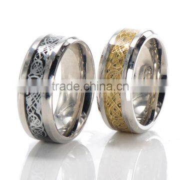 Fashion mens dragon pattern ring stainless steel engagement ring                        
                                                                                Supplier's Choice