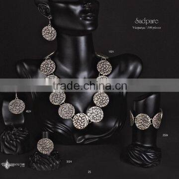 Unique Design Turkish Ottoman Style Earrings Sadpare 4524